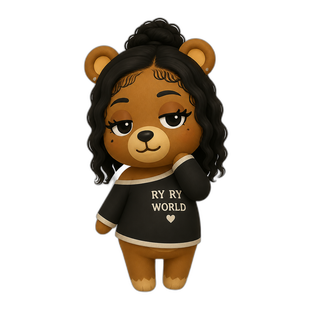 Mariah The Scientist as a Bear Villager - AI generated emoji