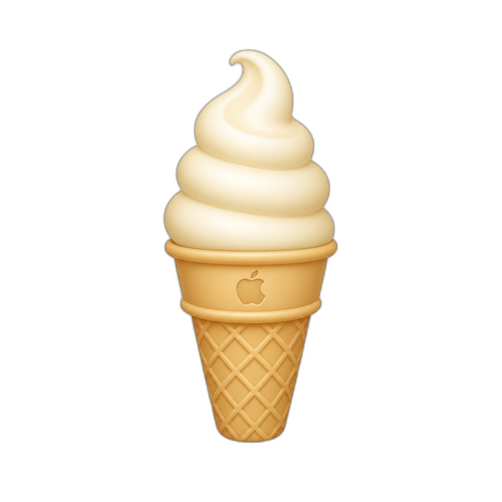 Apple ice cream - AI generated emoji