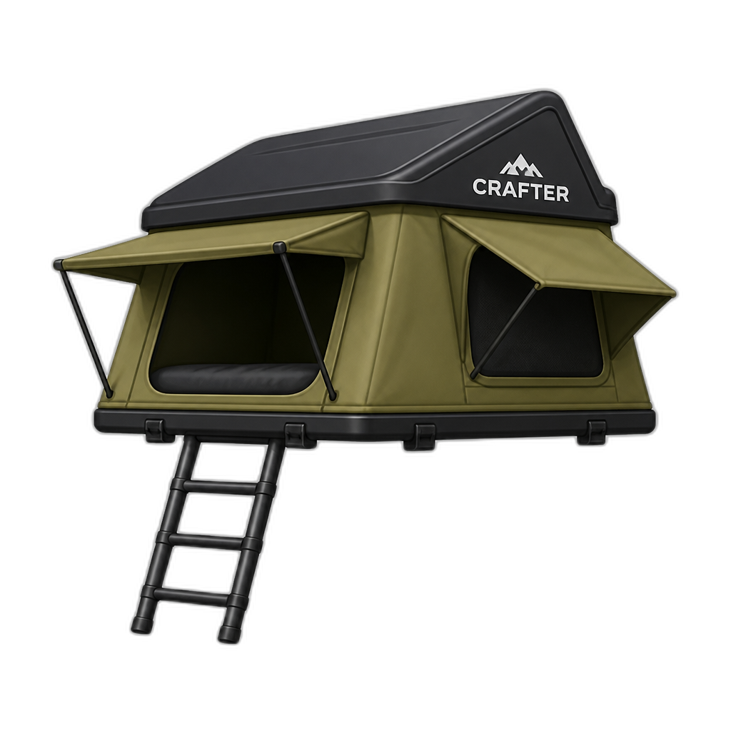 Crafter carrooftoptent on top - AI generated emoji