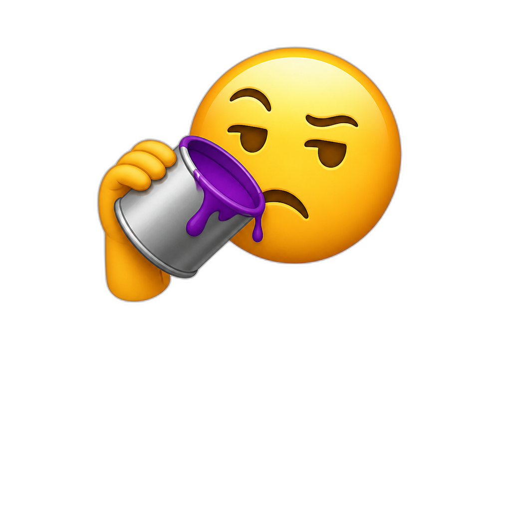 Haben die Lack gesoffen - AI generated emoji