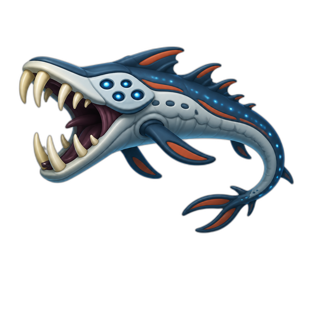 Subnautica lyviathan called "new lions jaw lyviathan" - AI generated emoji
