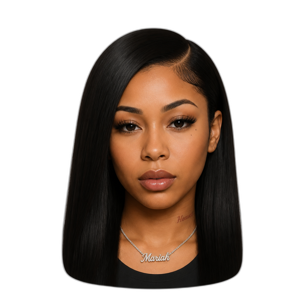 Mariah The Scientist, photorealistic, long straight hair - AI generated emoji
