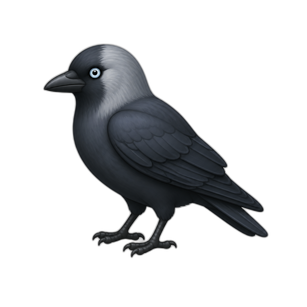 jackdaw - AI generated emoji