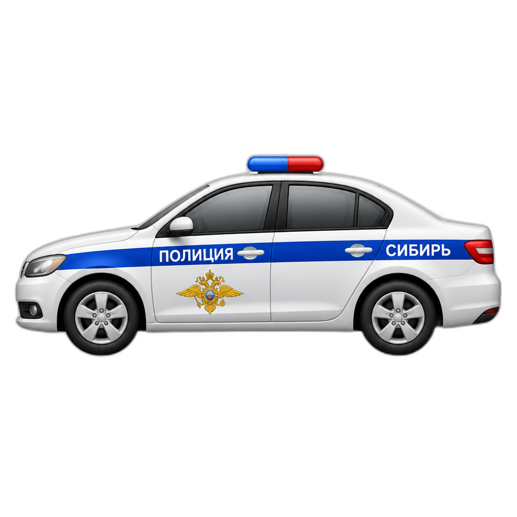 create SiberianPolice Car (side) - AI generated emoji