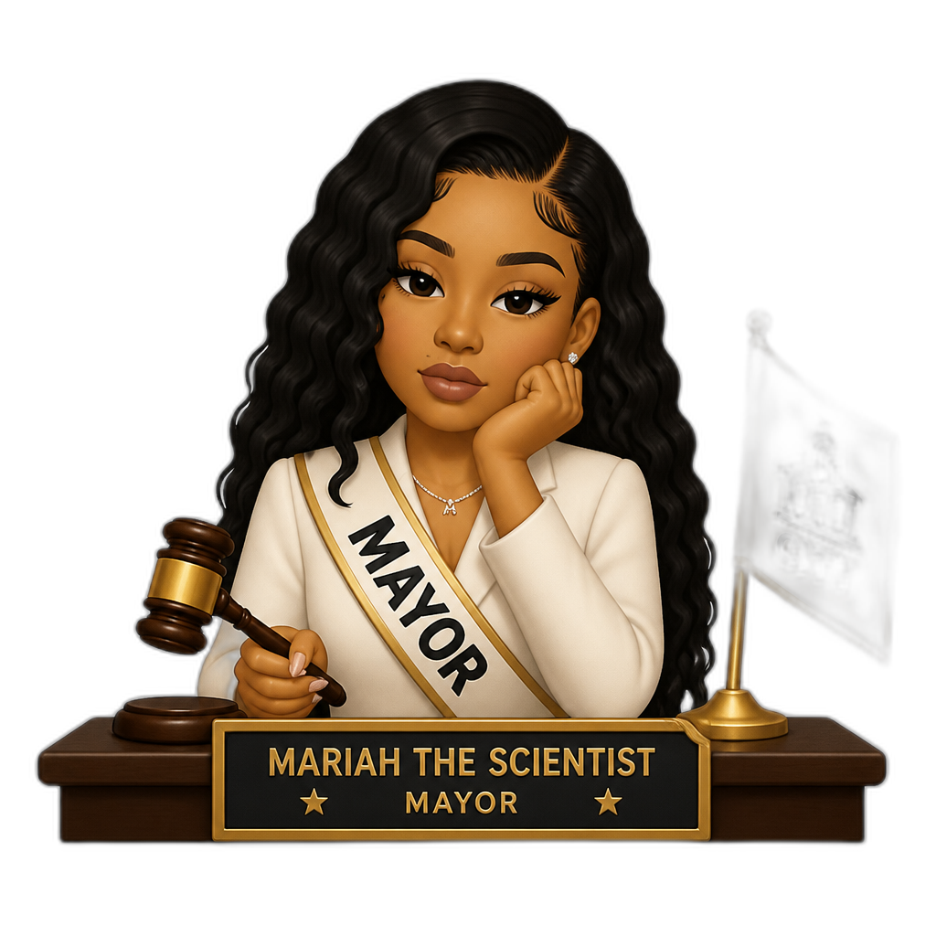 Mariah The Scientist as mayor - AI generated emoji