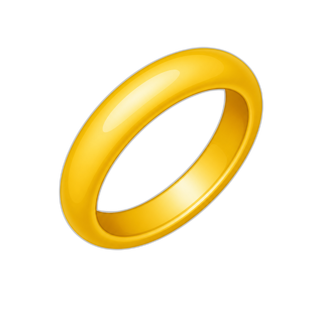 ANILLO AMARILLO - AI generated emoji