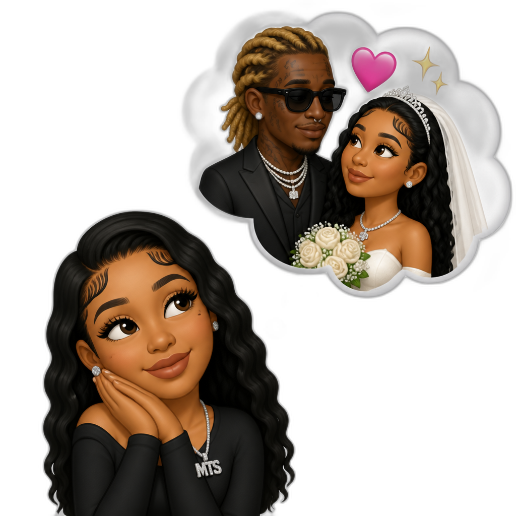 Mariah The Scientist dreaming about getting married to Young Thug - AI generated emoji