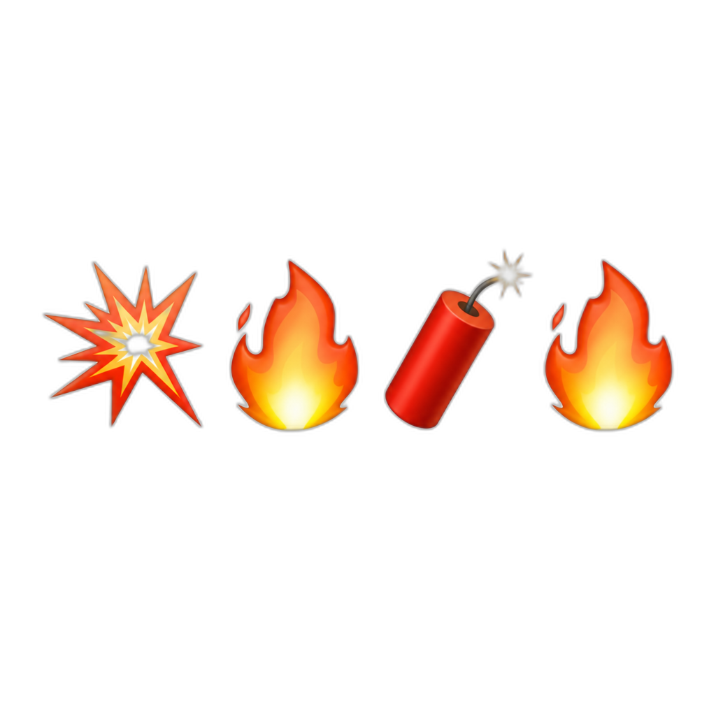 💥🔥🧨🔥 - AI generated emoji