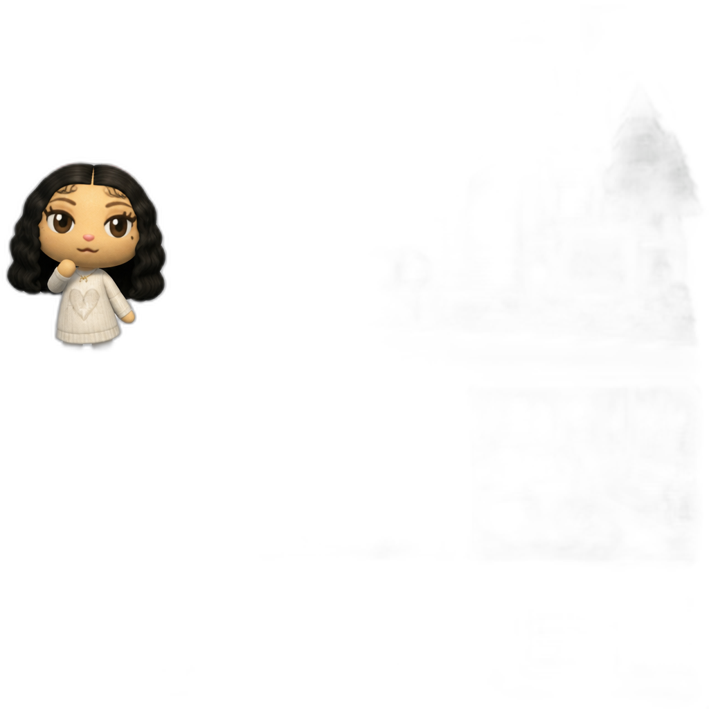 Mariah The Scientist as an Uchi Rabbit Villager in Animal Crossing: Happy Home Designer for the 3DS, showcasing her house, Mariah The Scientist themed aesthetics - AI generated emoji