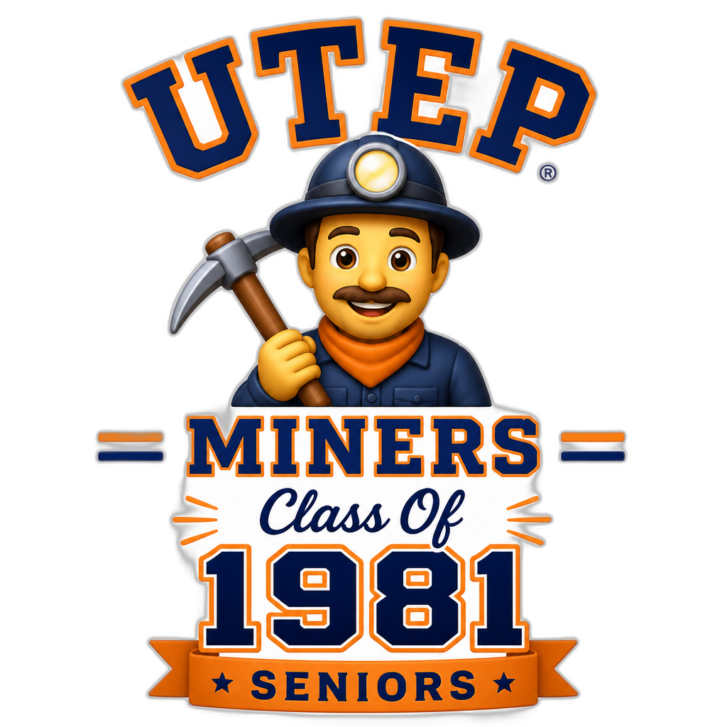 UTEP Miners Class Of 1981 Seniors - AI generated emoji