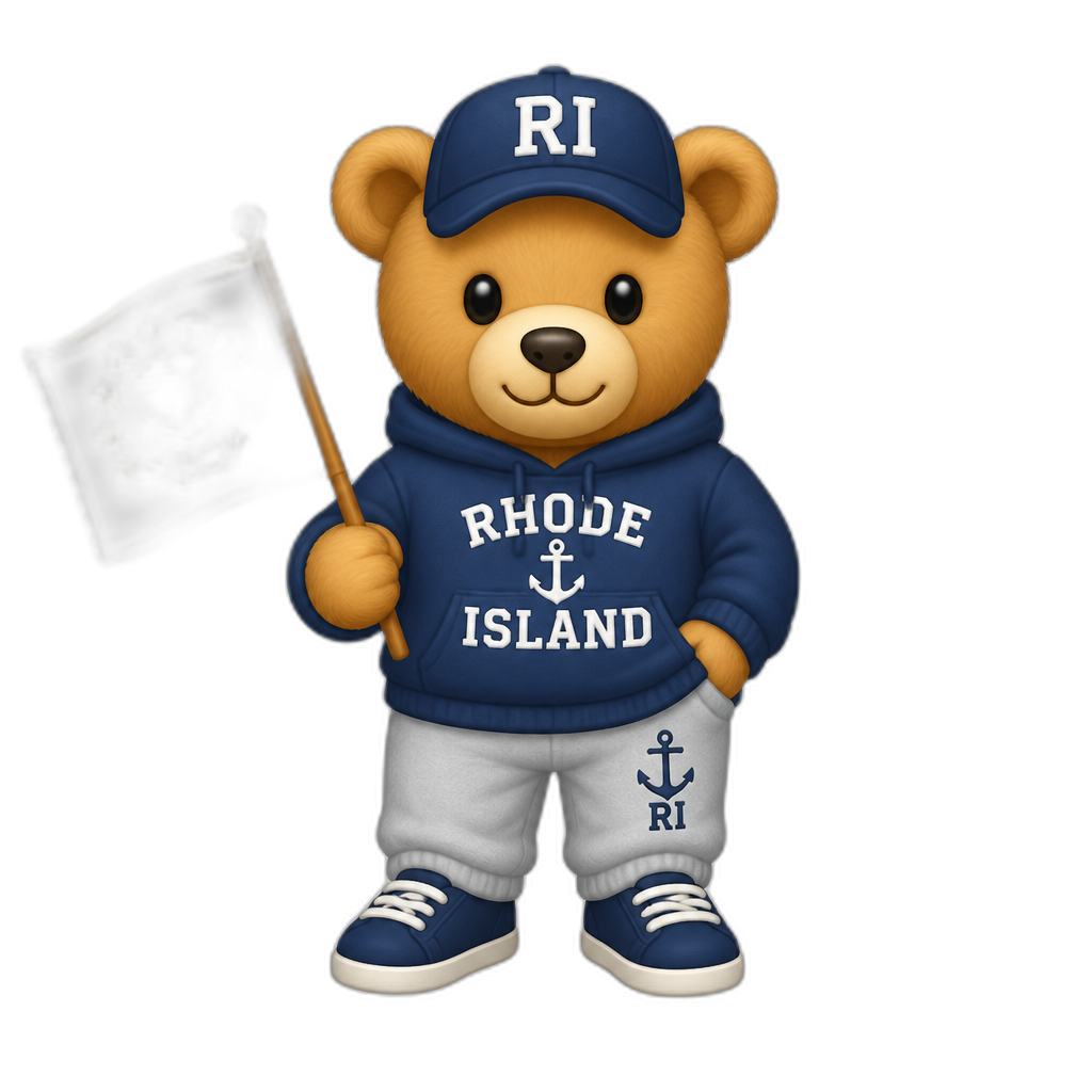 Create a Teddy bear who is a Rhode Islander - AI generated emoji