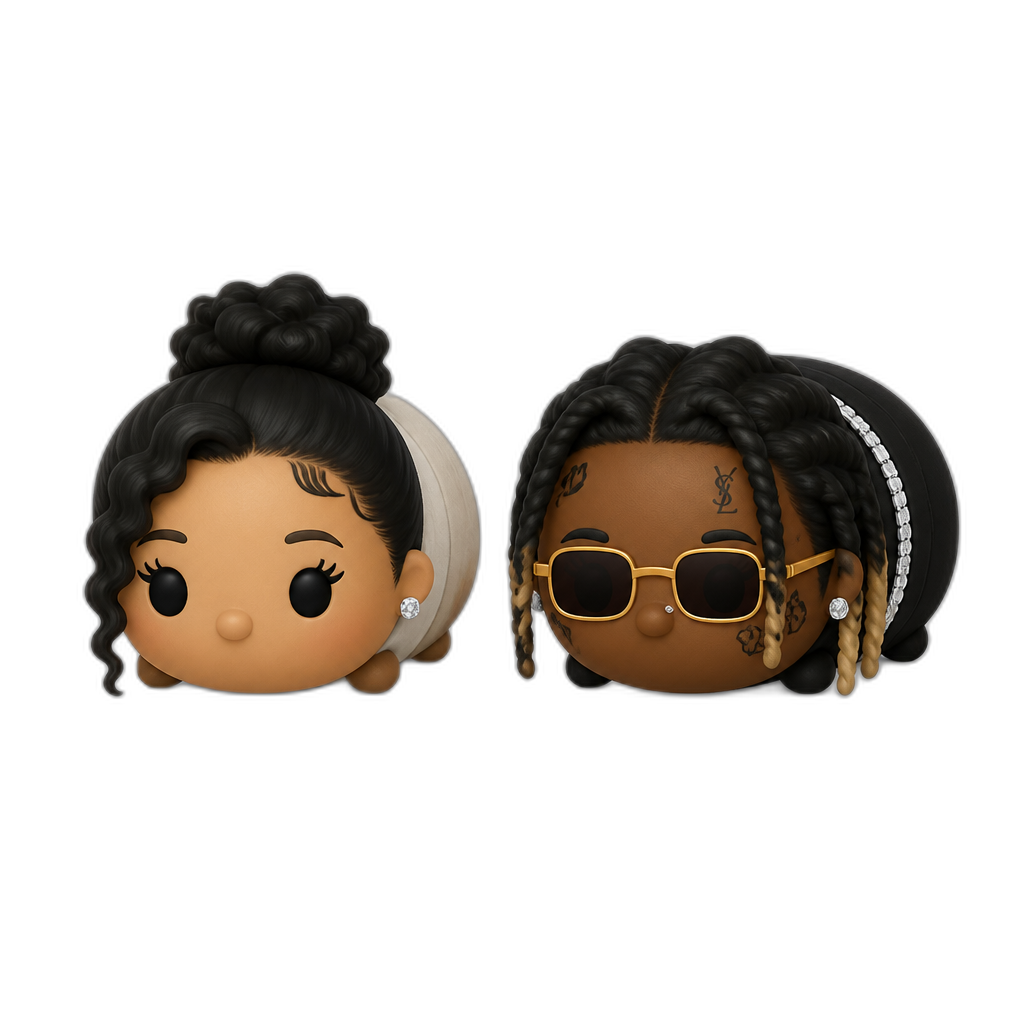 Mariah The Scientist and Young Thug Tsum Tsums - AI generated emoji