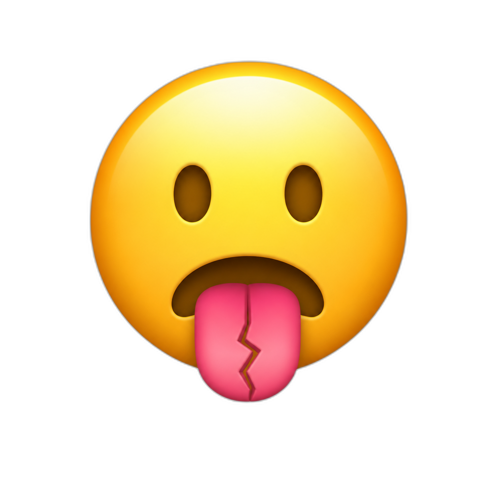 Brokentongue - AI generated emoji