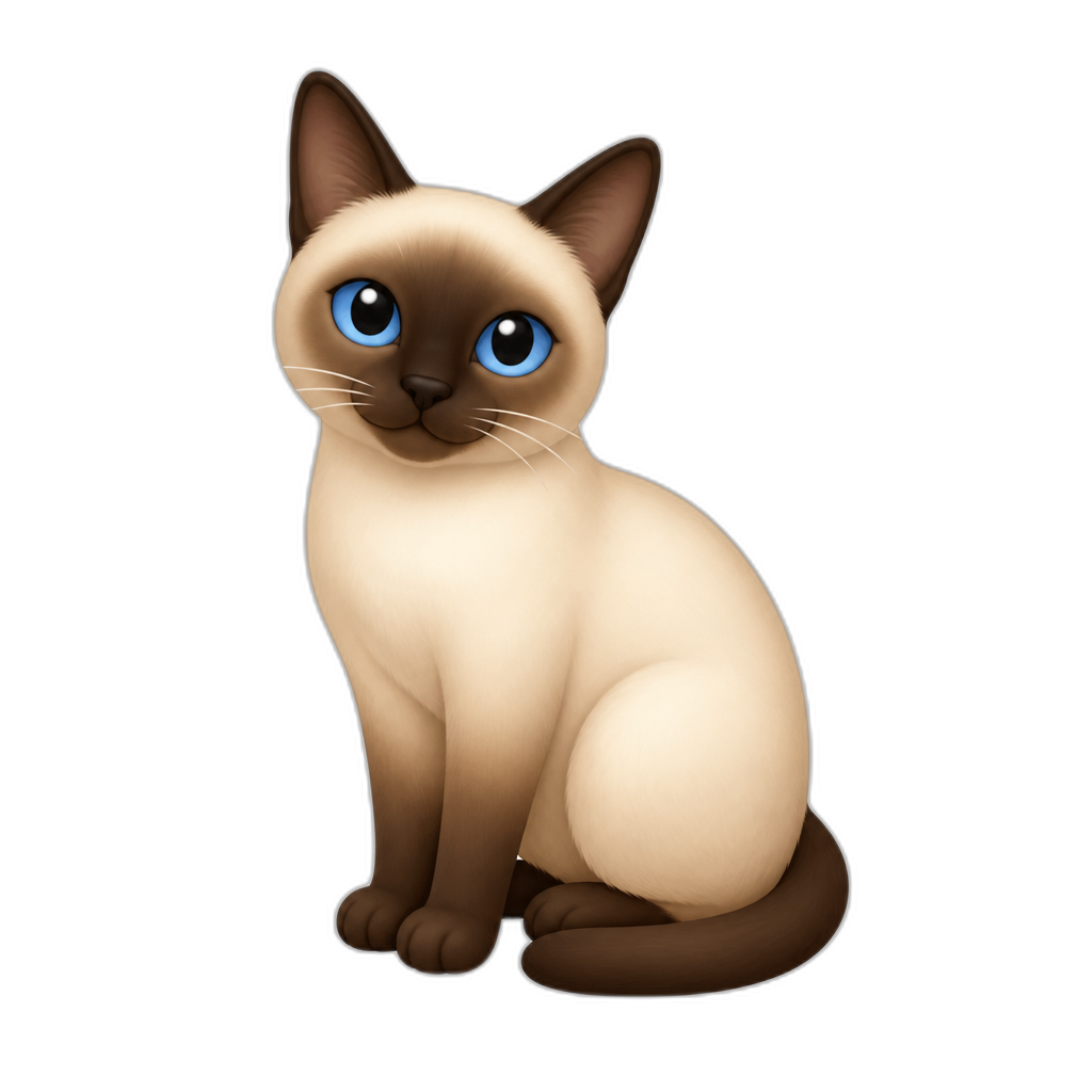 暹羅貓 - AI generated emoji