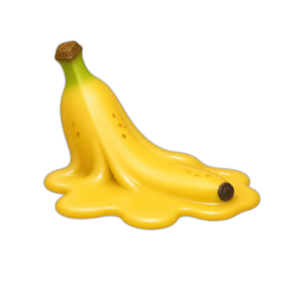 Banana derretida - AI generated emoji