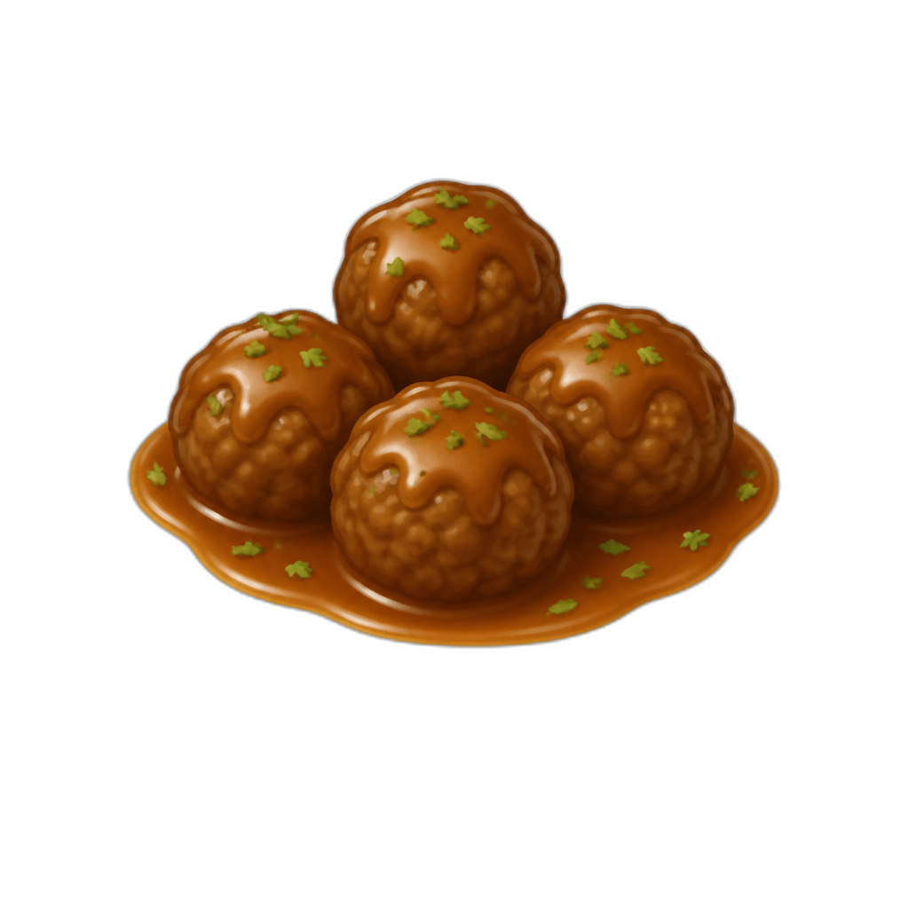 plate of meatballs - AI generated emoji