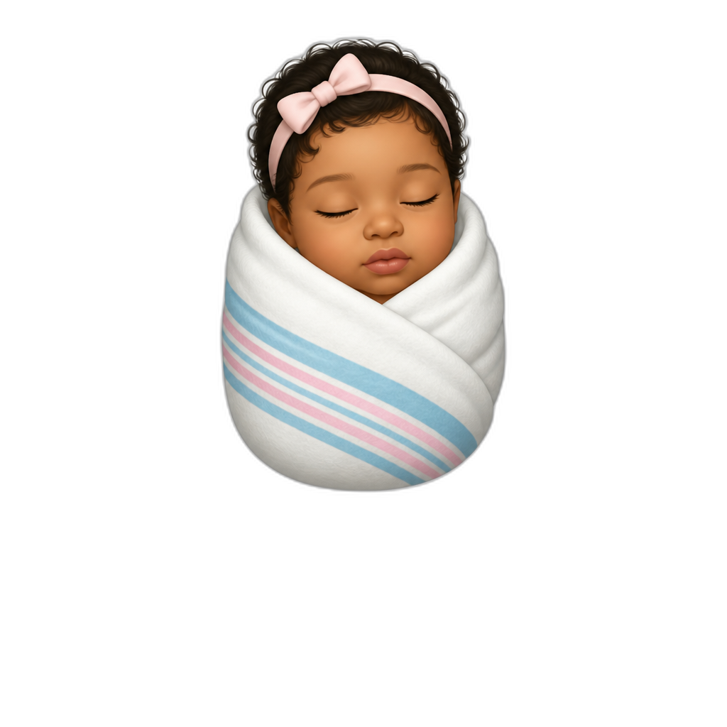 Mariah The Scientist as a newborn, circa 1997, on October 27th - AI generated emoji