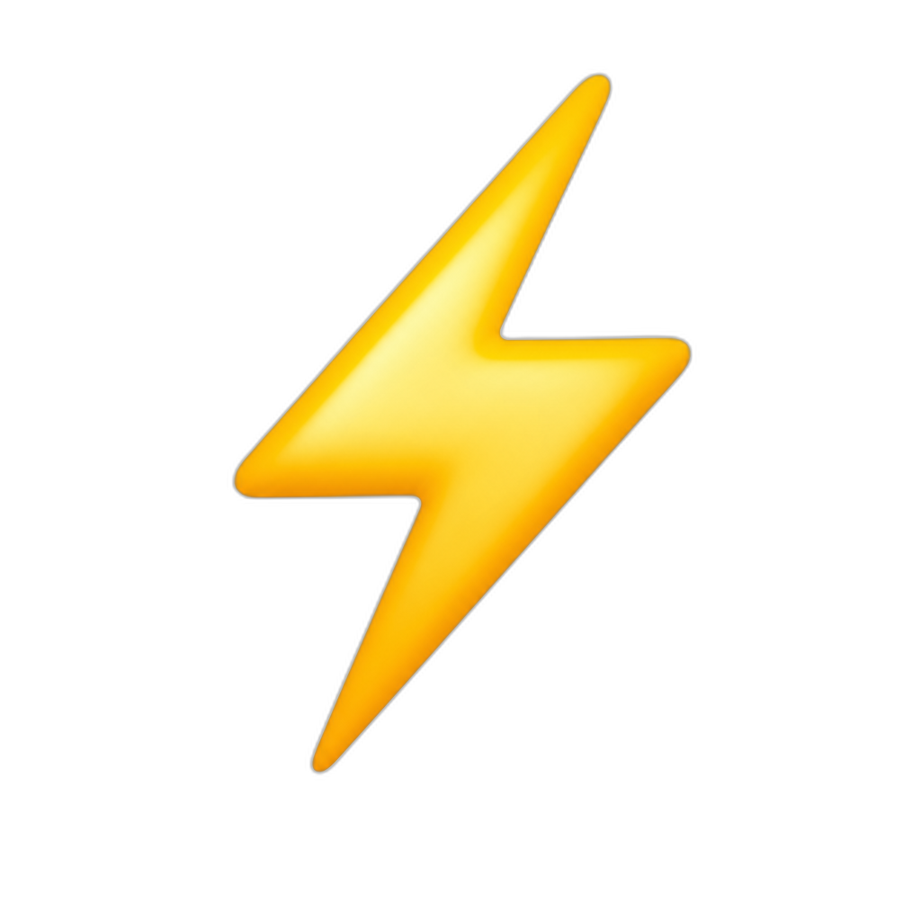 Thunder lighting - AI generated emoji