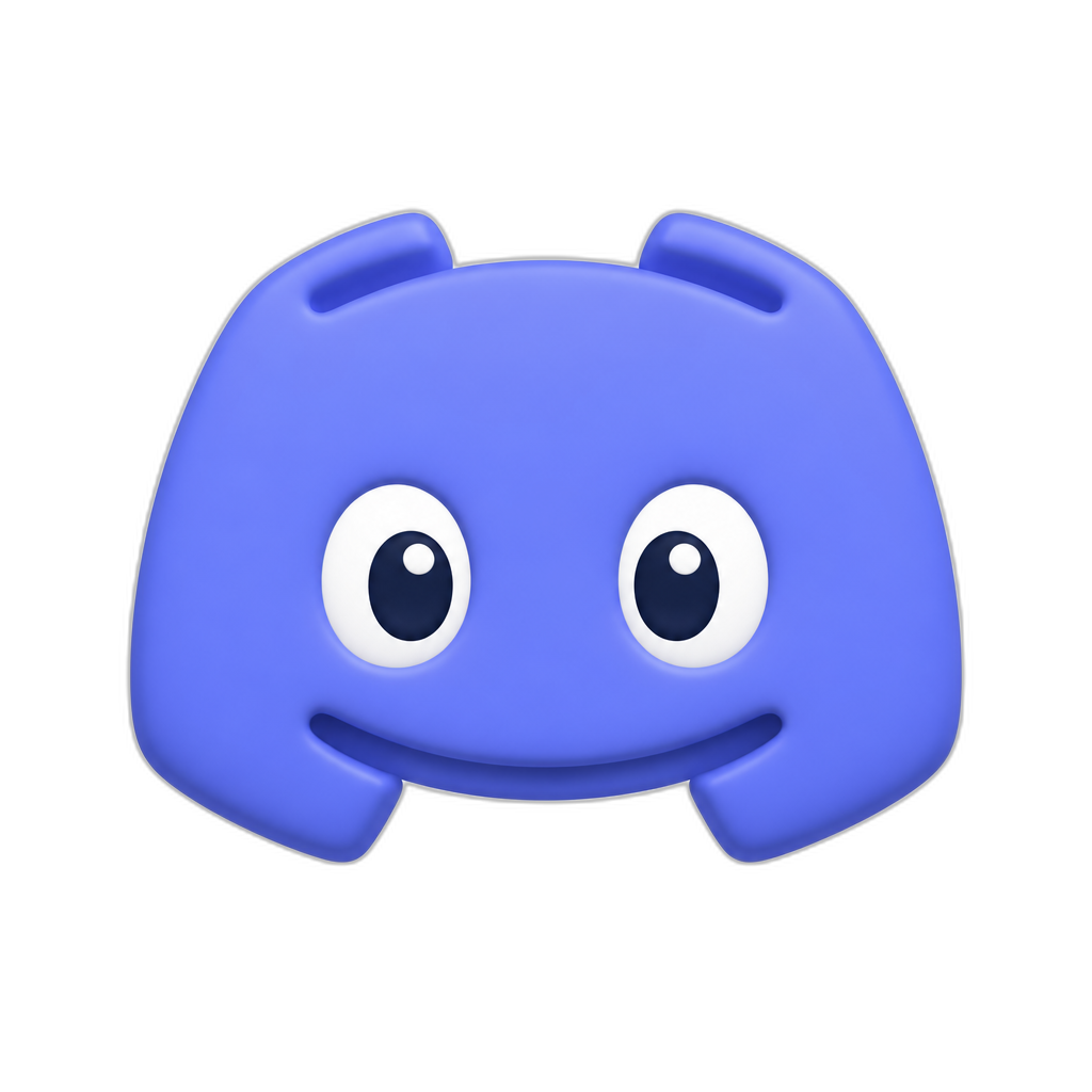 discord logo but cartoonish - AI generated emoji