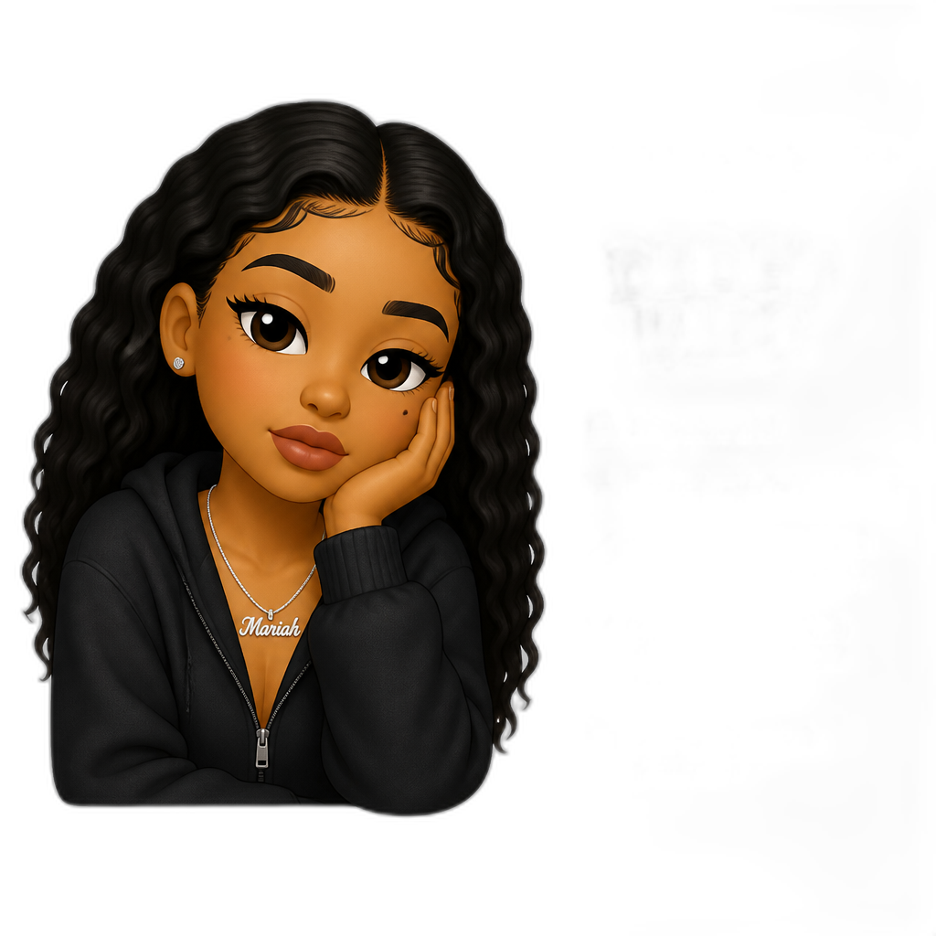 Mariah The Scientist in Bebe's Kids, 28 years old - AI generated emoji