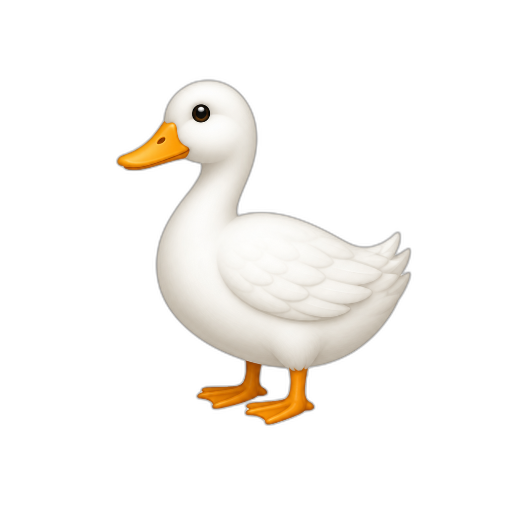 🦆 màu trắng - AI generated emoji