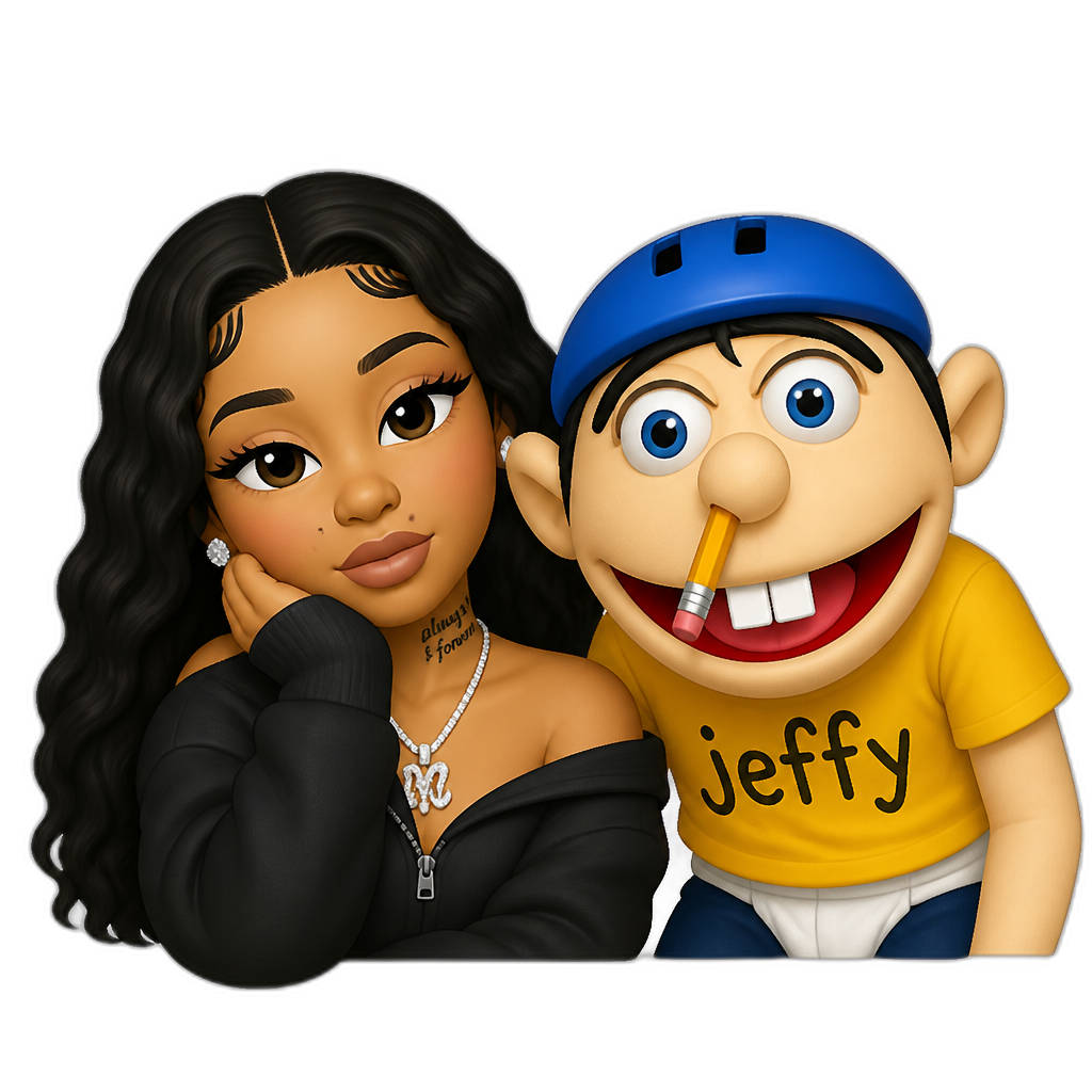 Mariah The Scientist and Jeffy - AI generated emoji