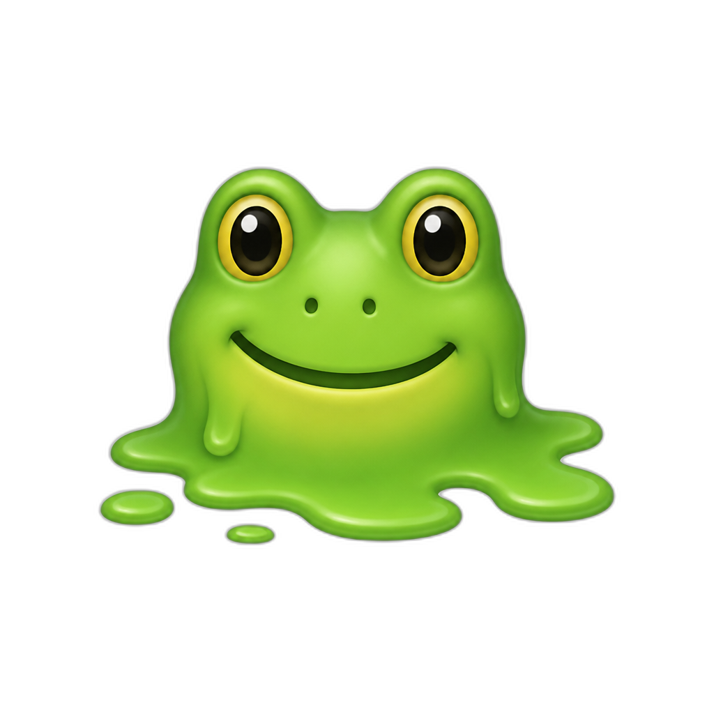 🫠+🐸 - AI generated emoji