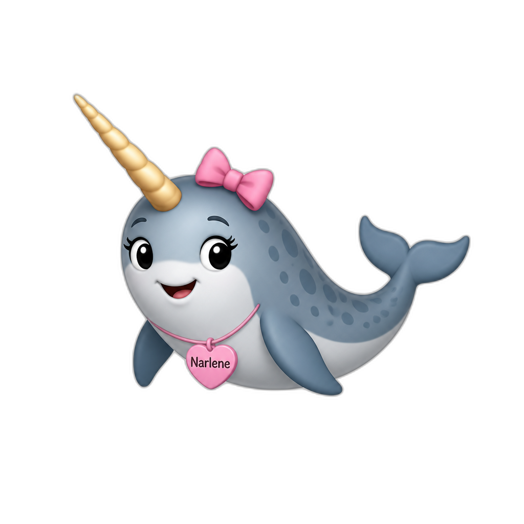 Narlene Narwhal - AI generated emoji
