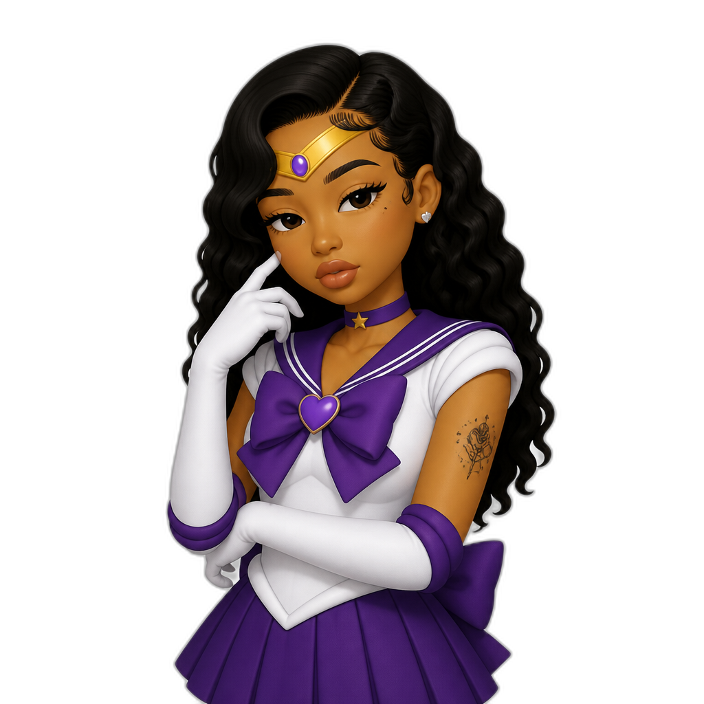 Mariah The Scientist as a Sailor Scout - AI generated emoji