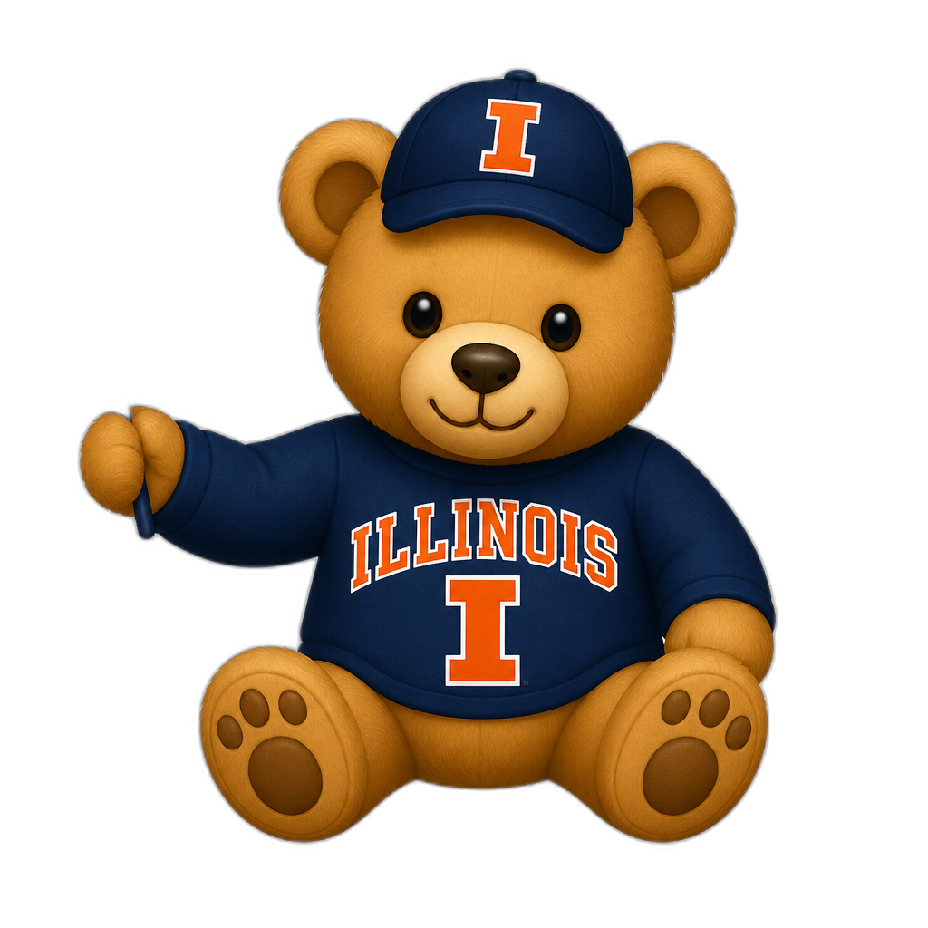 Create a Teddy bear who is a Illinoisan - AI generated emoji