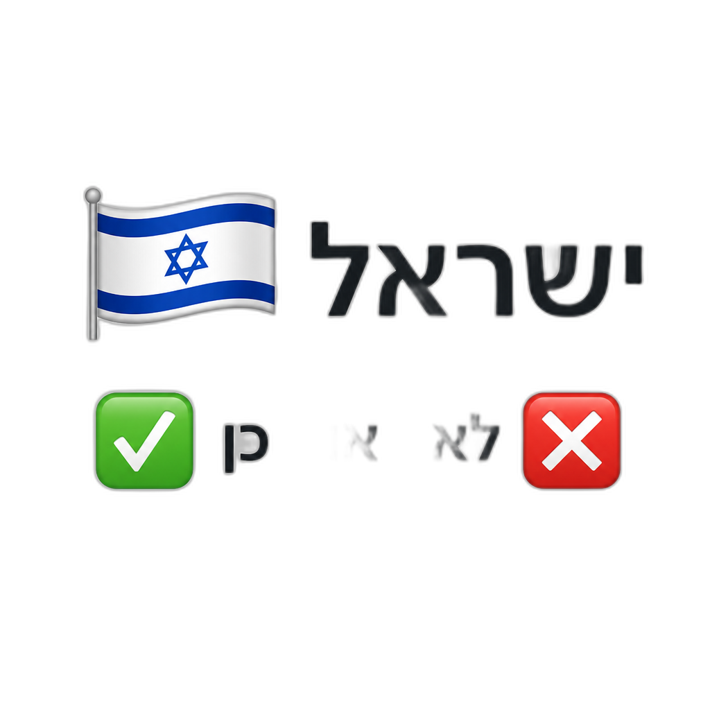 ישראל כן או לא - AI generated emoji