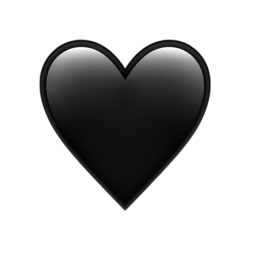 Coração preto - AI generated emoji