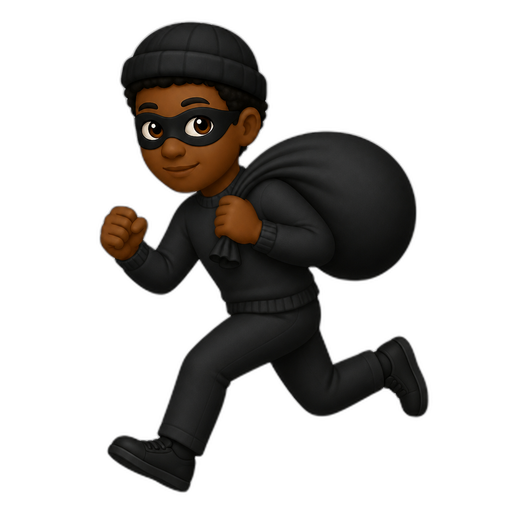 a african thief - AI generated emoji