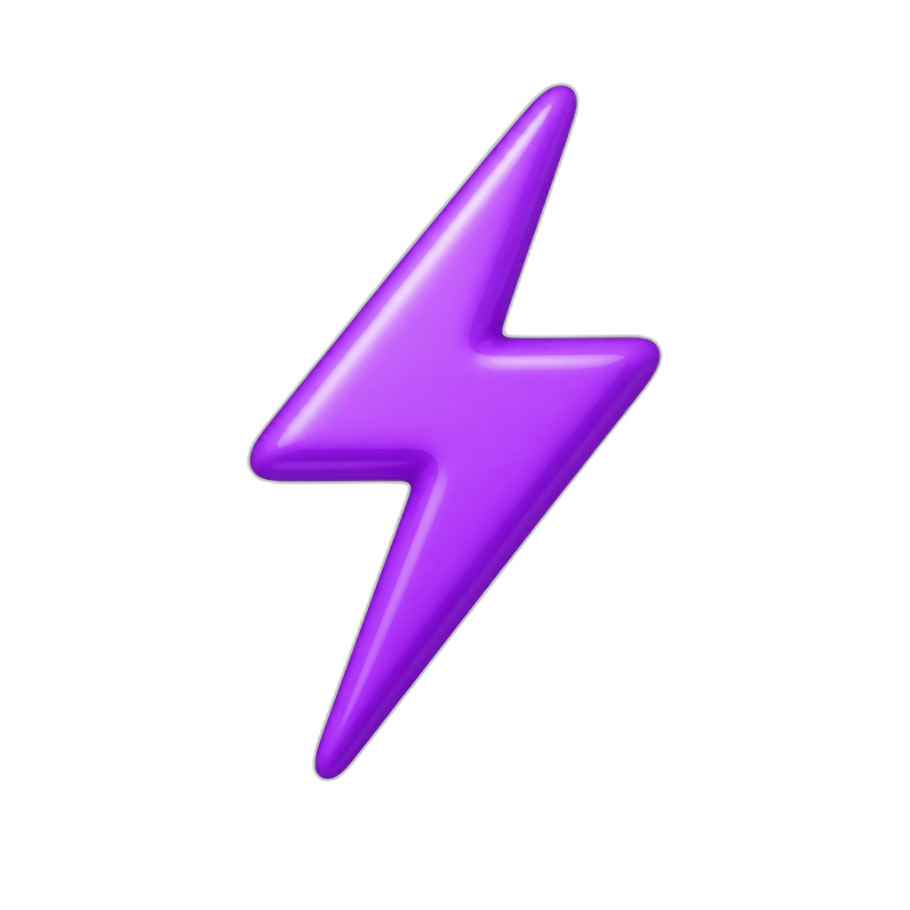 trovão roxo - AI generated emoji