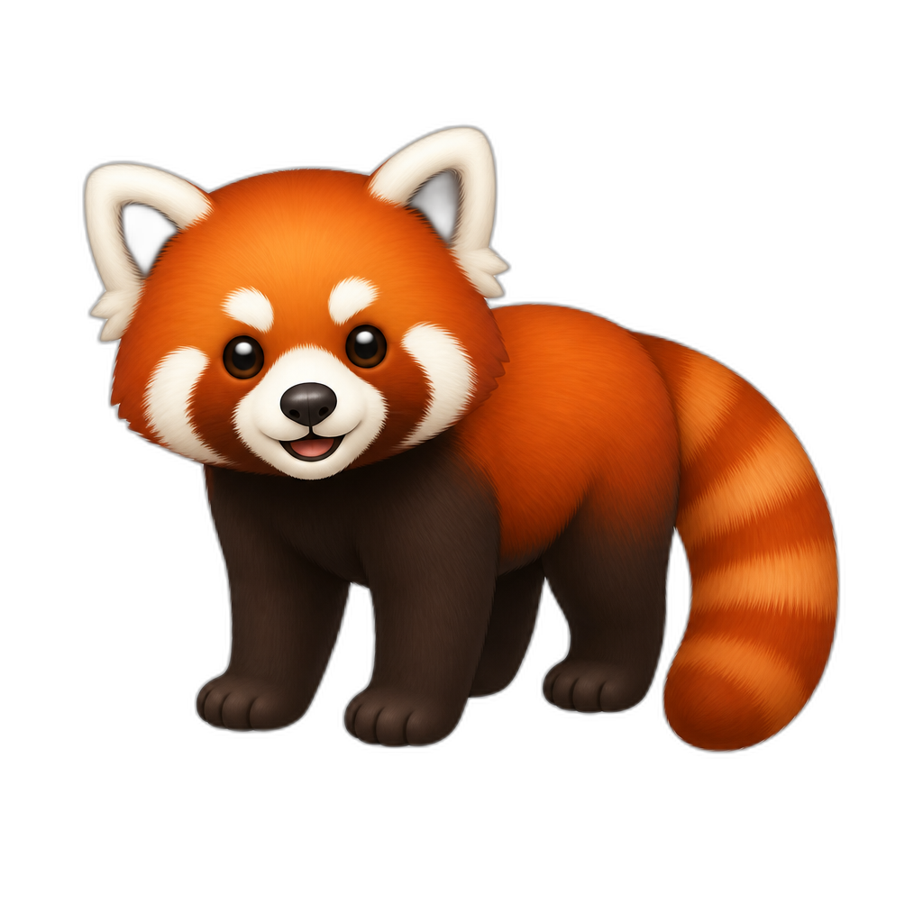red panda - AI generated emoji