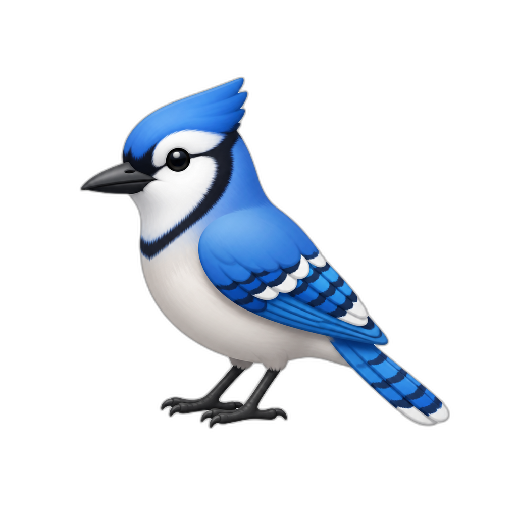 blue jay - AI generated emoji