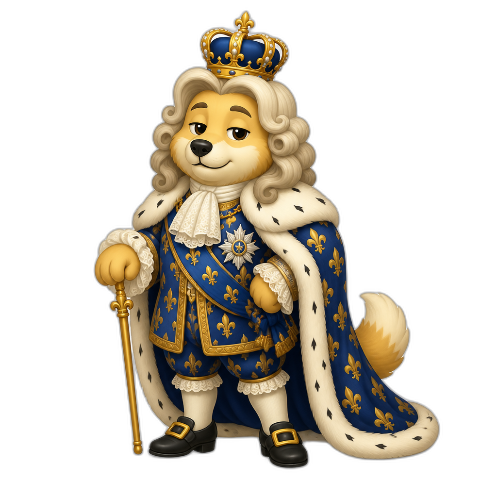 King Louis XLV but Furry - AI generated emoji