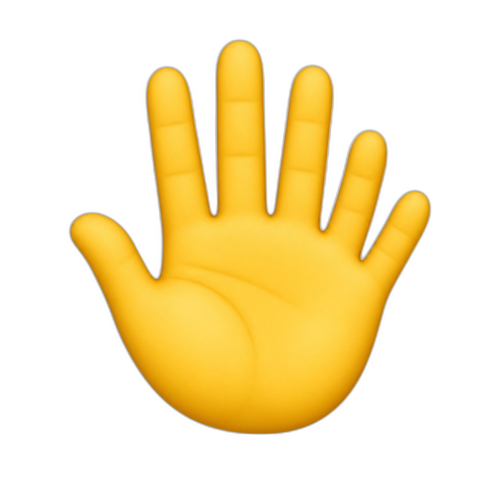 Hand has 6 fingers - AI generated emoji