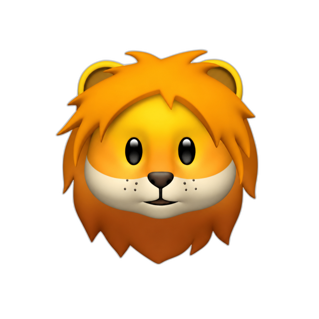 Lion emoji whatsapp - AI generated emoji