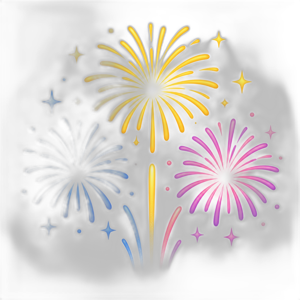 Fireworks displays - AI generated emoji