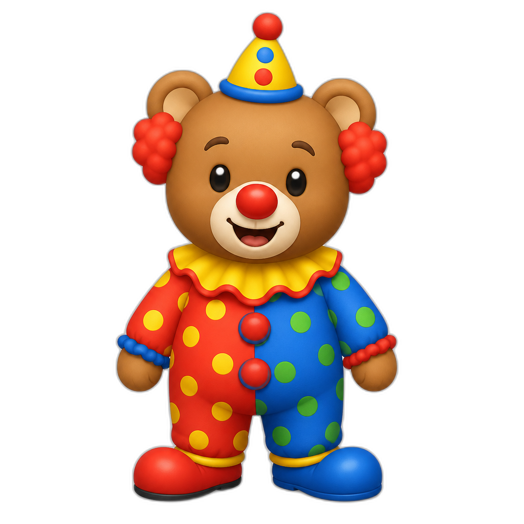 Clown Bear - AI generated emoji