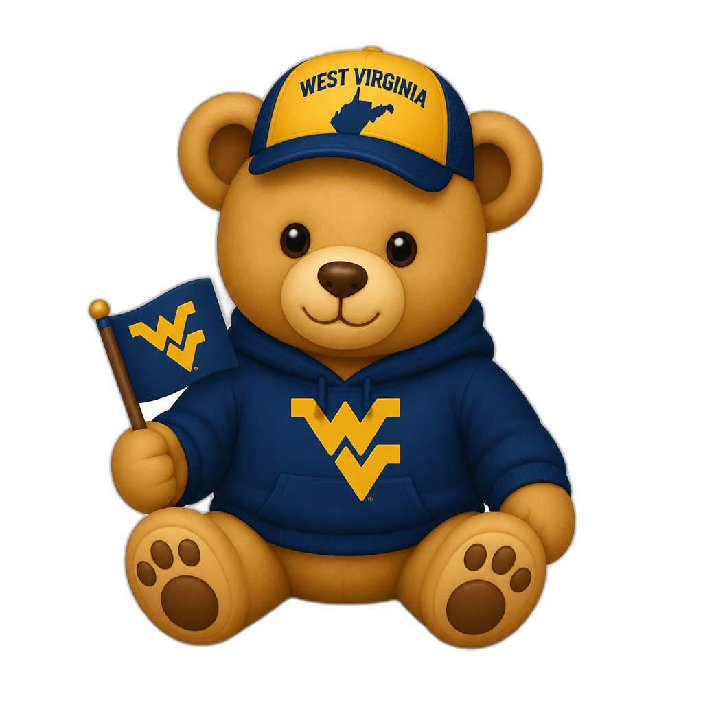 Create a Teddy bear who is a West Virginian - AI generated emoji