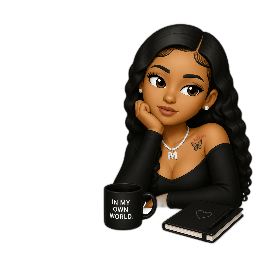 Mariah The Scientist in her own reality show - AI generated emoji