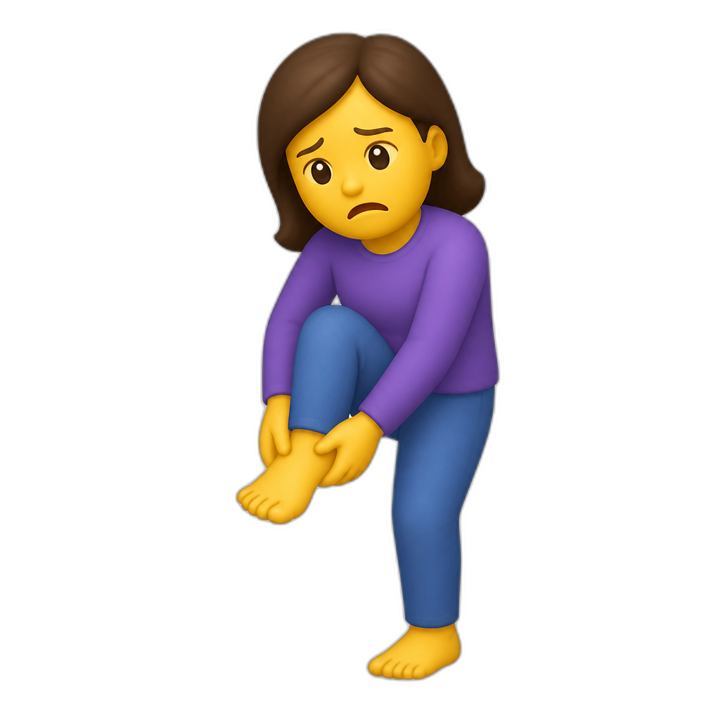 my foot hurts - AI generated emoji