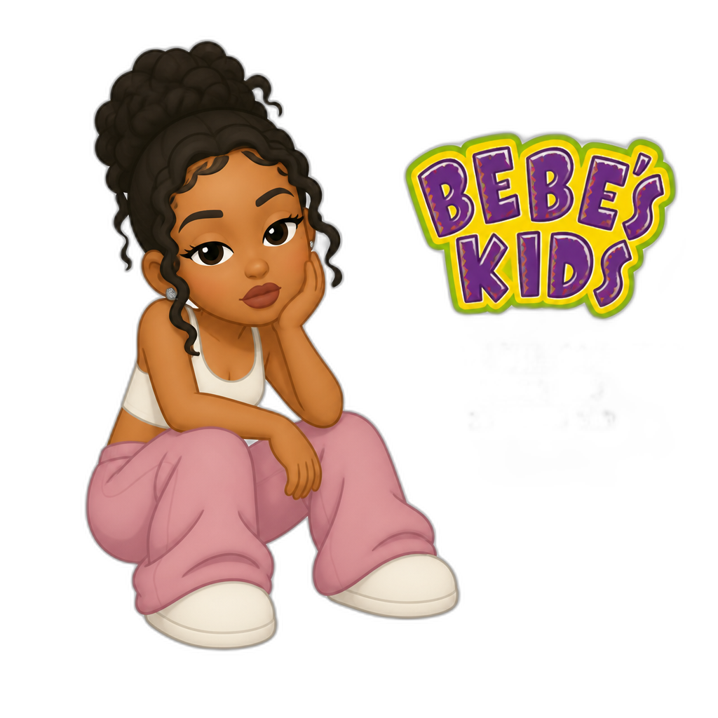 Mariah The Scientist in Bebe's Kids, 28 years old, cartoon style - AI generated emoji