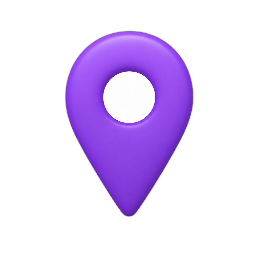 purple point with a hole - AI generated emoji