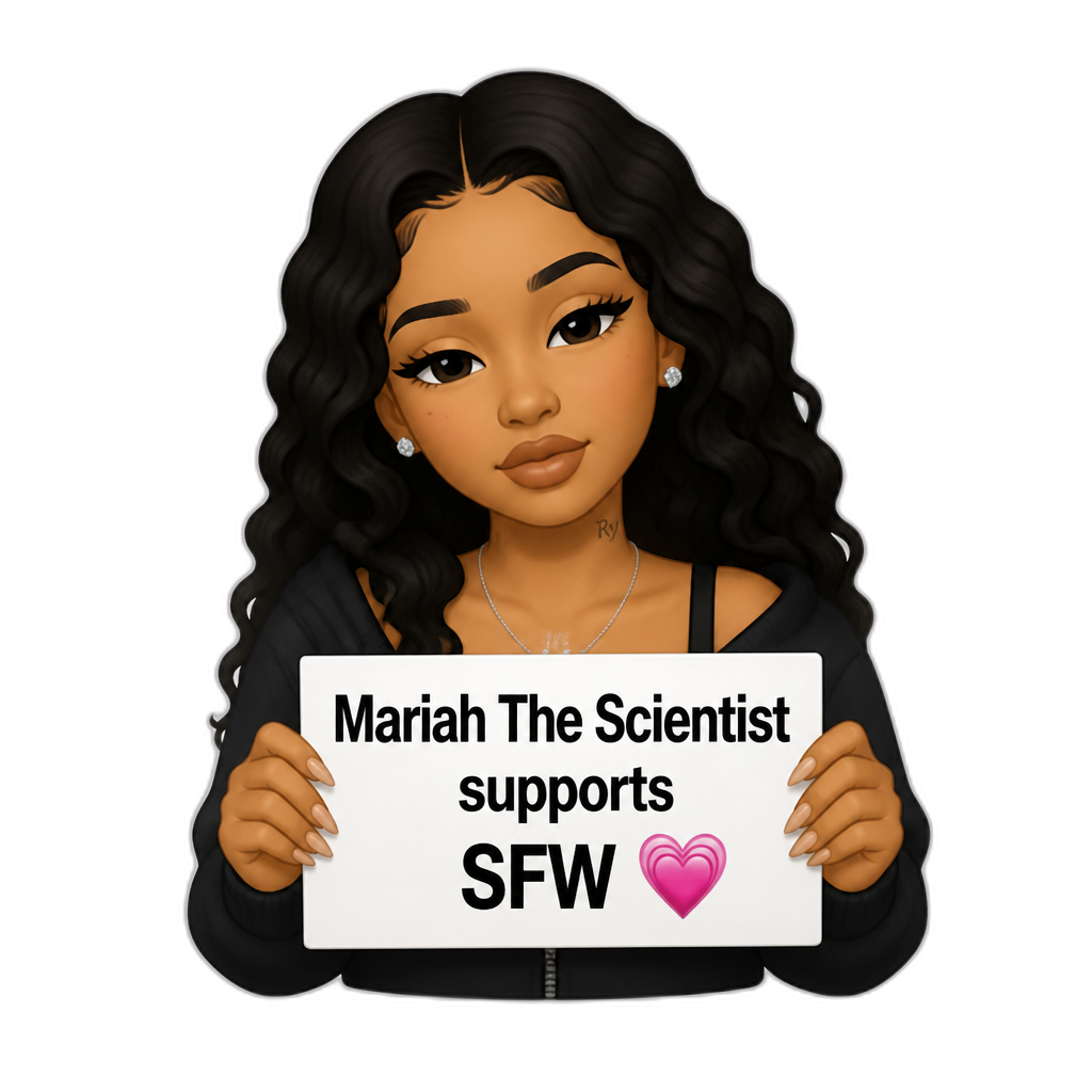 Mariah The Scientist supports SFW - AI generated emoji