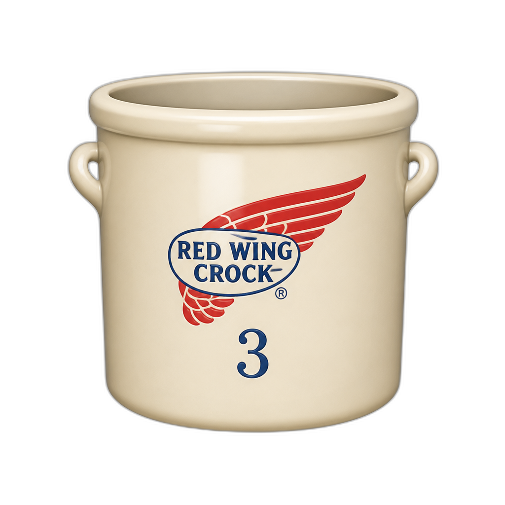 Red Wing Crock - AI generated emoji