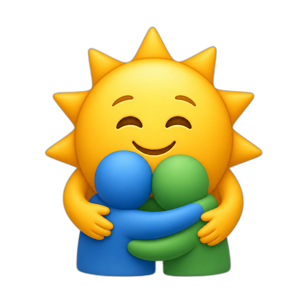 🌞+🫂 - AI generated emoji