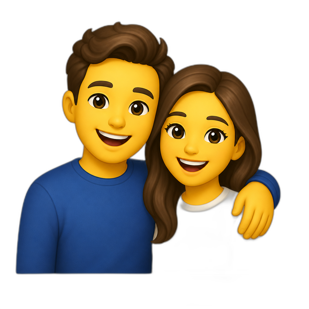 happy couple - AI generated emoji